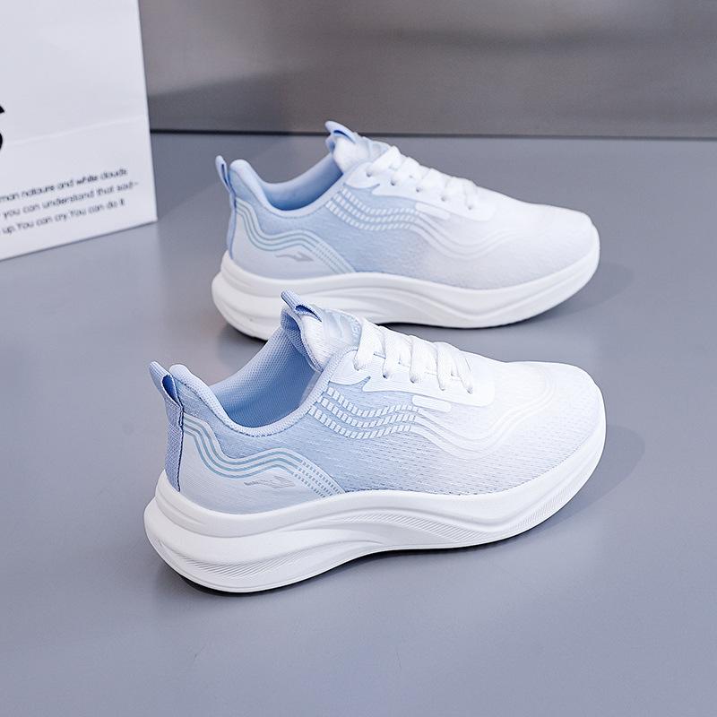 Net shoes women's 2025 spring girls mesh breathable sports shoes versatile, comfortable and lightweight fly-woven casual shoes FZ6609