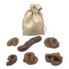 6Pcs/Set Soft Poop Simulation Poop Poop Toys Funny Toy Simulation Poop Poop Toys Realistic Dog Poo Model for April Fools Day