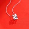 Nuovo pendente della collana di Moissanite reale da 3 carati per le donne Lady placcato 18 carati S925 argento sterling con diamanti catena al collo gioielli GRA