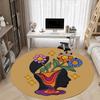 1 Stück Flower Power Büro Runder Teppich, Matte Geeignet Für Büro, Unter Bürostühlen Schlafzimmer Wohnzimmer Heimdekoration, Raum Deko