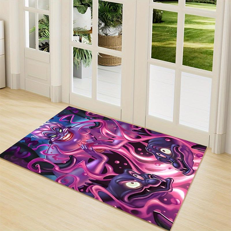 Purple Tentacle Creatures Carpet Rug Soft Washable Antislip Home Living Room Sofa Mats Personalized Christmas Rug