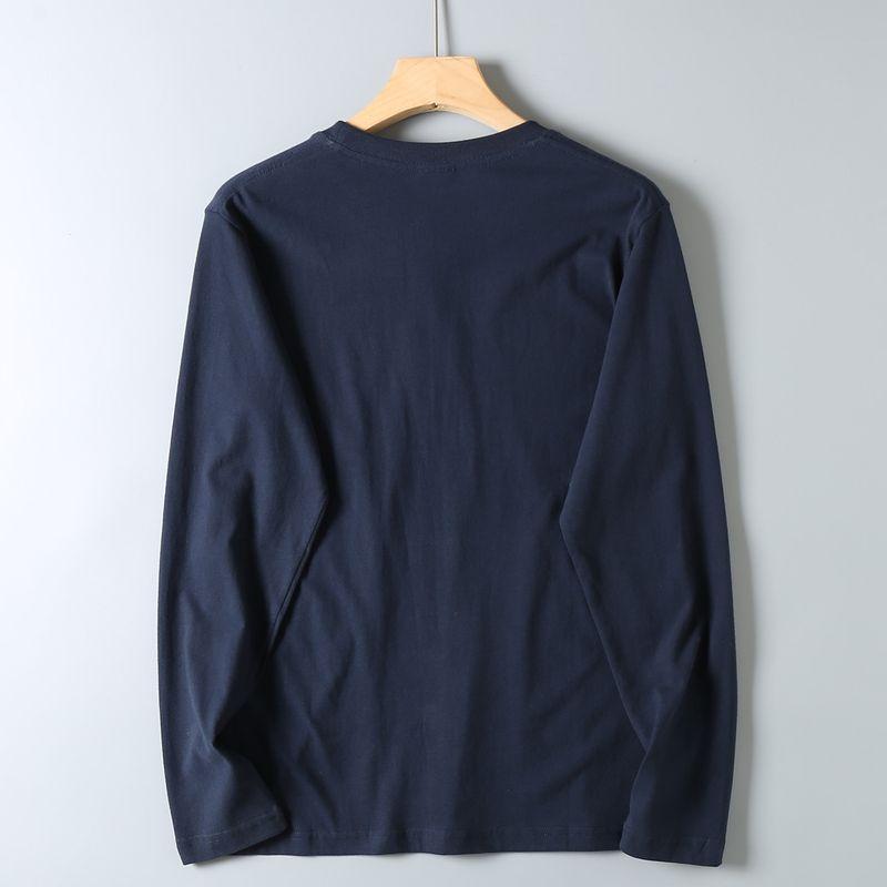 Original Export Surplus Cotton Brushed Digital Print Autumn/Winter Soft Round Neck Casual Long-Sleeve T-Shirt Base Shirt for Men
