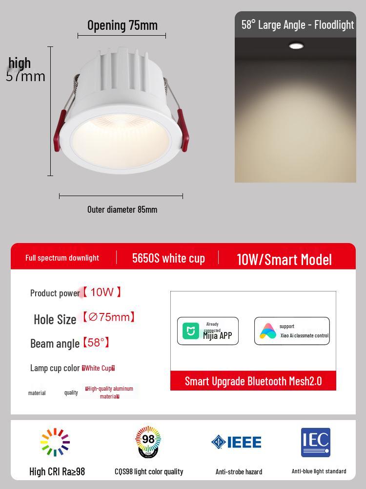 Recessed Downlights & Ceiling Spotlights for Living Room - Small Hill Wall Wash Lights