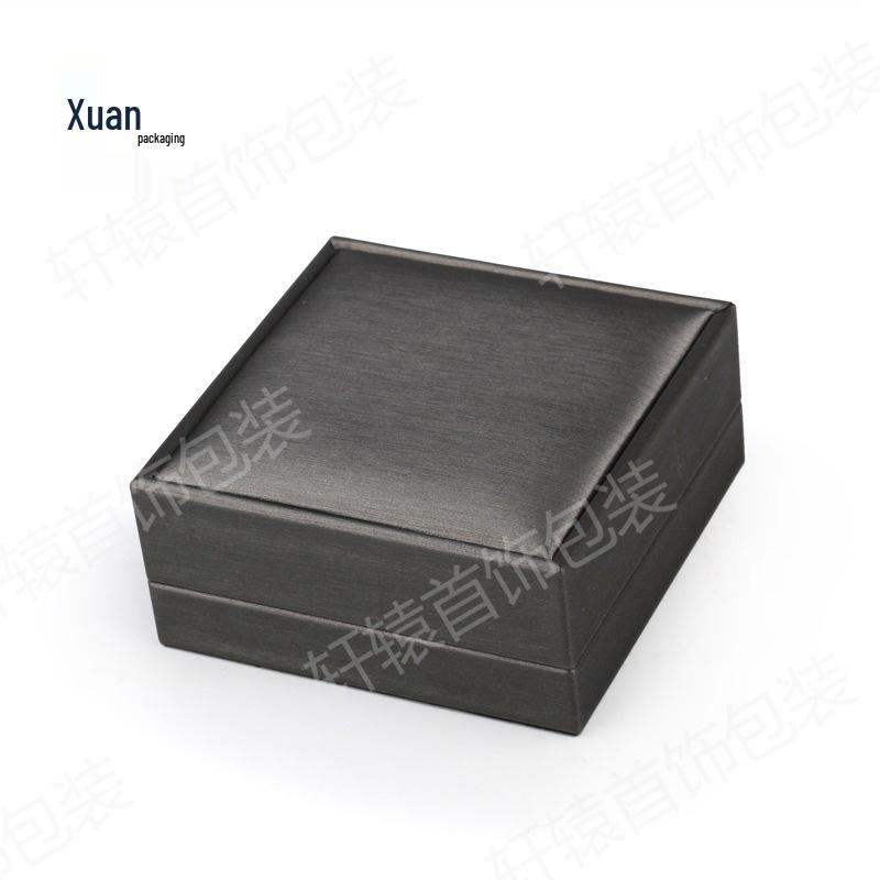 Jewelry Packaging Box: PU Brushed Bracelet, Ring, Pendant, and Gift Storage Box