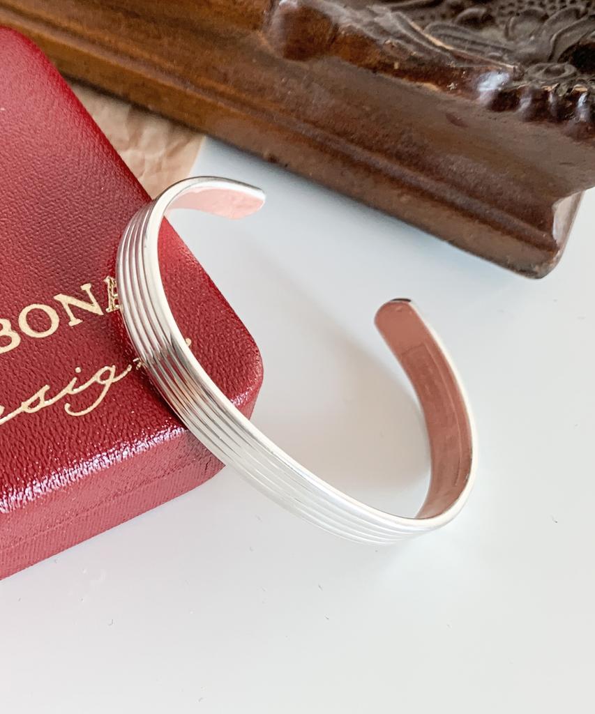 Sabona London S4 Silver Plated Regency Copper Bangle