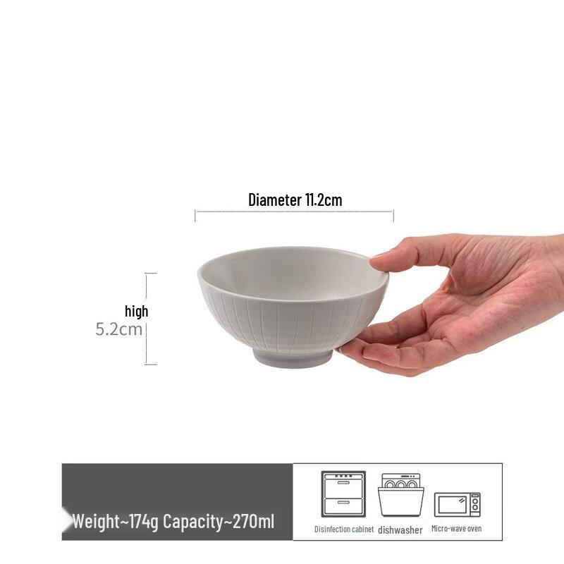 abay Embossed Ceramic Small Bowl Set