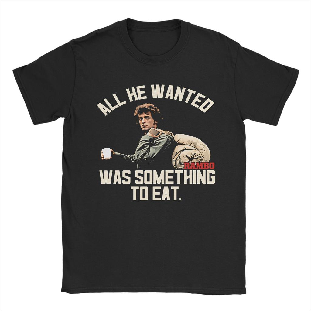 John Rambo First Blood T Shirt Beach Vintage T Shirts 100 Cotton Harajuku Tshirt For Men Pattern Clothes