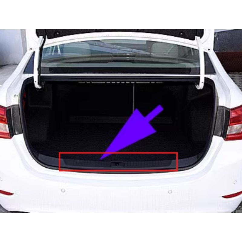 Trunk Door Sill Trim Panel Tailgate Lock Cover Luggage Compartment Guard Clasp Plate for Buick Excelle GT 2015 2016 2017 2018 Genuine