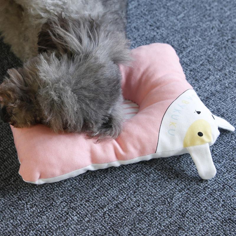 Cute Pig Pattern Pet Pillow Cervical Spine Care Deep Sleeping Pillow for Cats Dogs