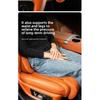Nappa Leather Leg Support Extension Seat Cover Memory Foam Extender Cushion With Backrest Car Interior Accessories Universal Car