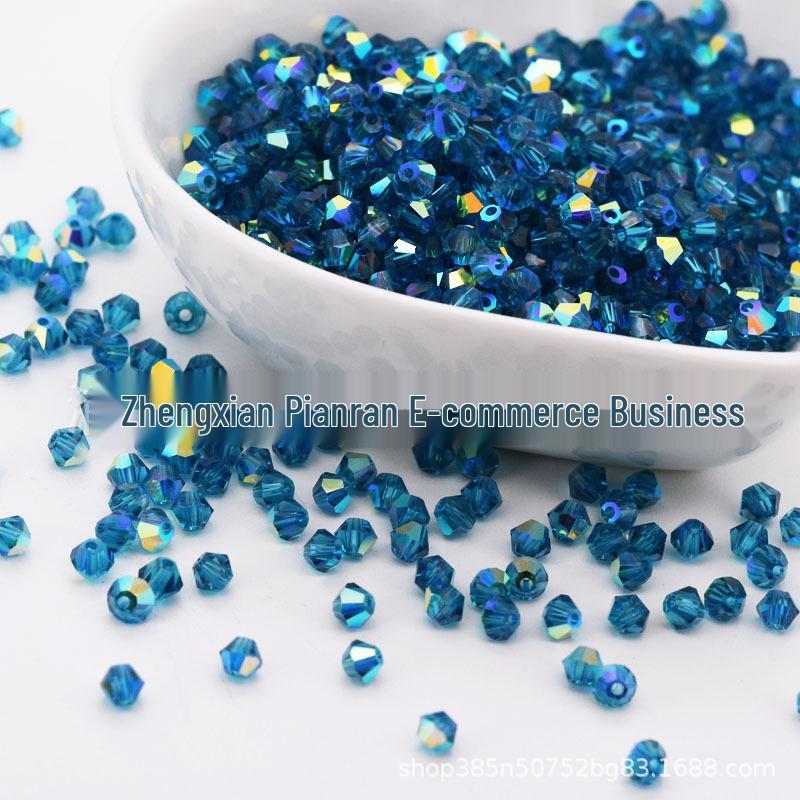Premium 100-Piece 4mm Crystal Diamond Beads for DIY Headdress Hairpins