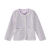[Lace Collar Butterfly Button] Girls' 24 Autumn Mid Autumn Big Children's Autumn Clothing Children's Knitted Small Fragrant Wind Coat