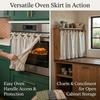Handmade Kitchen Stove Cover Skirt Bow Tie Stove Decor Valance  Cabinet Window