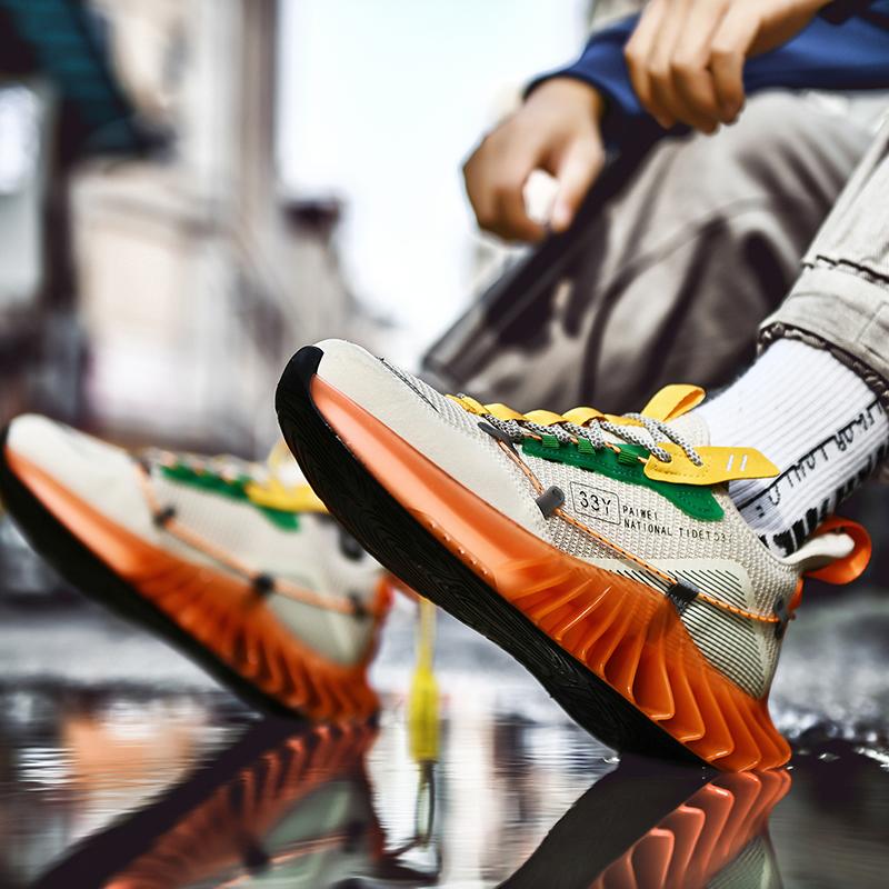 Herresko Sneakers Mannlig tenis Luksussko Herre fritidssko Trener Løp Pustende mote loafers Løpesko for menn