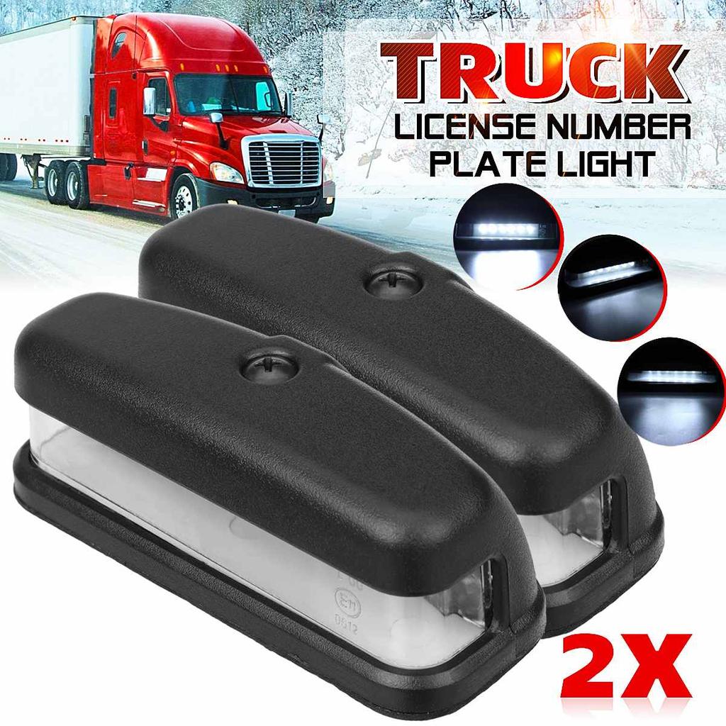 1/2 stück 12V 24V 6 LED Auto Lkw Anzahl Kennzeichen Licht Hinten Schwanz Licht Wasserdicht für Anhänger Bus Lkw