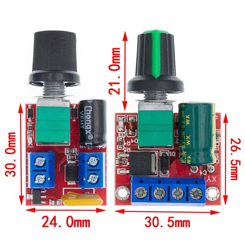 Mini 5A 90W PWM 12V moduł regulatora prędkości silnika prądu stałego DC-DC 4.5V-35V regulowana prędkość regulatora regulatora przełącznik gubernatora 24V