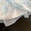 New Blue Princess Sleeveless Summer Dress for Girls - Korean Chic Style Fairy Skirt