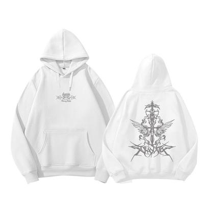 Album ATE Hoodie Autumn/Winter Thick Wool Men's and Women's Sweater Back Logo Large Print