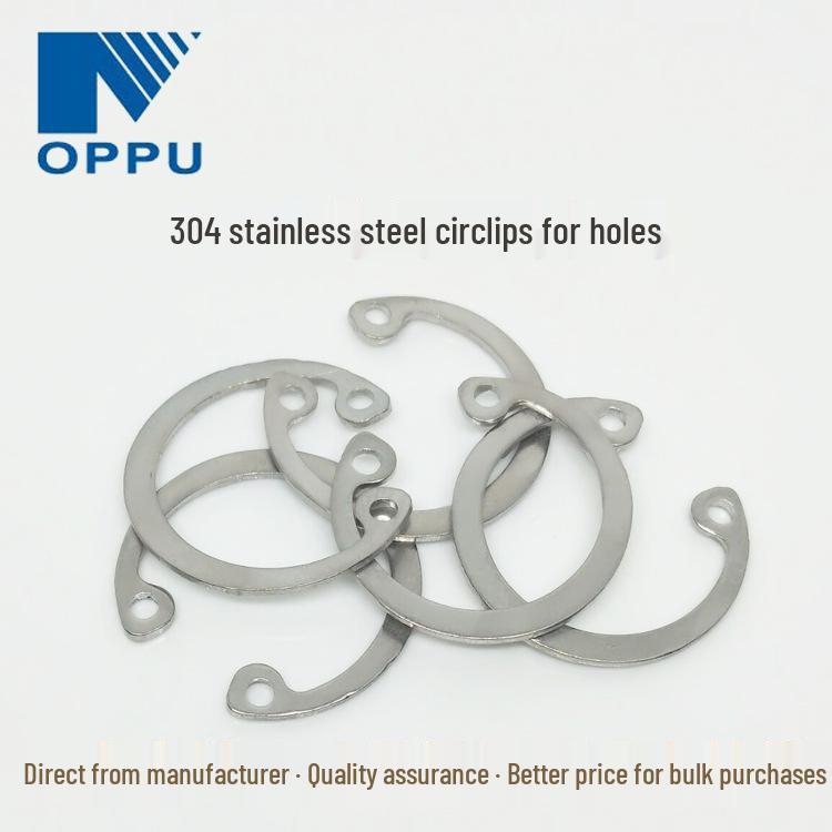 304 Stainless Steel Internal Snap Ring for Holes - Precision Retaining Spring Clip