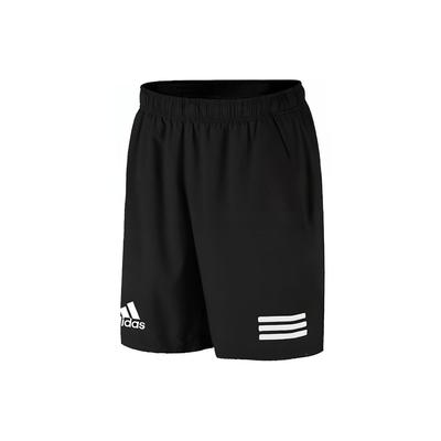 Short Club 3 Bandes d'Inspiration Tennis, Coupe Droite, Vintage, Taille Moyenne Bas pour Homme Noir GL5411