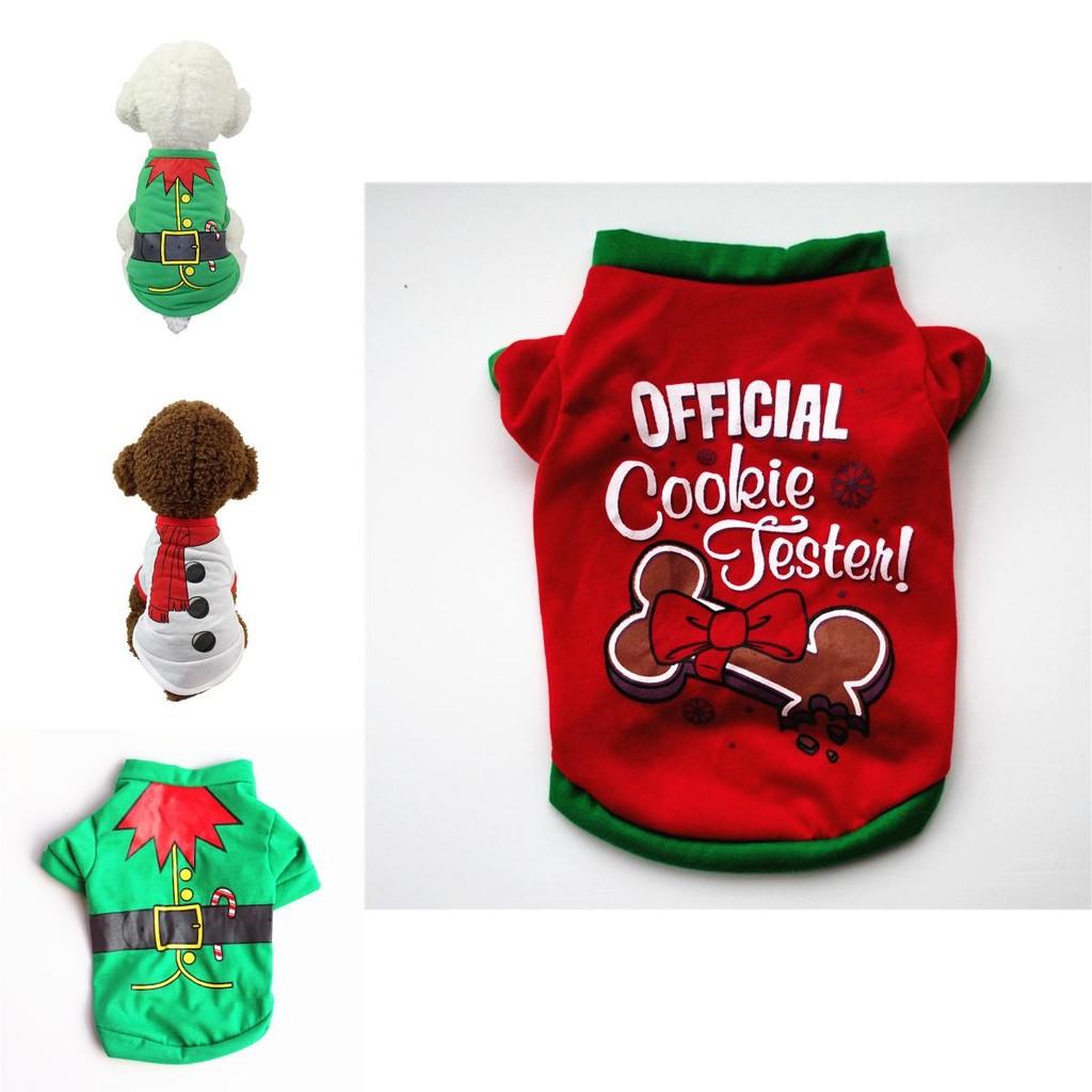 Adorable Dog Cat Puppy Christmas Pullover With Santa Elf Design For Xs/s/m/l/xl Pets