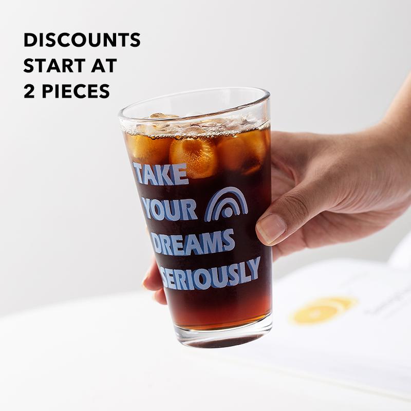 Dream Series Drinking Glasses Pint Glasses Coffee Glasses Bar Glasses Design for Cold Beverages Home Parties Mixing Glassware
