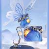 Metal Blue Butterfly Diy Handmade Building Blocks Mechanical Assembly Birthday Gift For Girls Creative Ornaments Assembly Model
