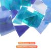 uxcell Craft Glass Mosaic Tiles, Stained Glass Mosaic Tiles Bulk, Blue Series, 2 Sets for Craft, DIY, Hobby Art Projects