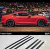Compatible Ford Mustang 2015-2023 RTR Side Skirt Decorative Strips, Injection Molded PP