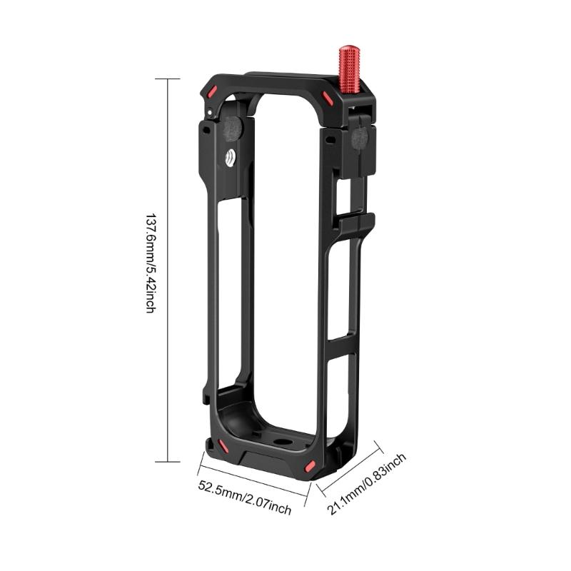 Lightweight Shockproof Frame For X5 Cameras Cage Bracket Featuring Double 1/4 Screw Holes Cold Shoe Mounts Slot
