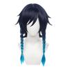 NOKIJP Venti Wig, the Wind-Colored Bard from Genshin Impact, Cosplay, Heat-Resistant, Smooth, Easy To Style, Genshin Impact: Mondo, The Wind God,