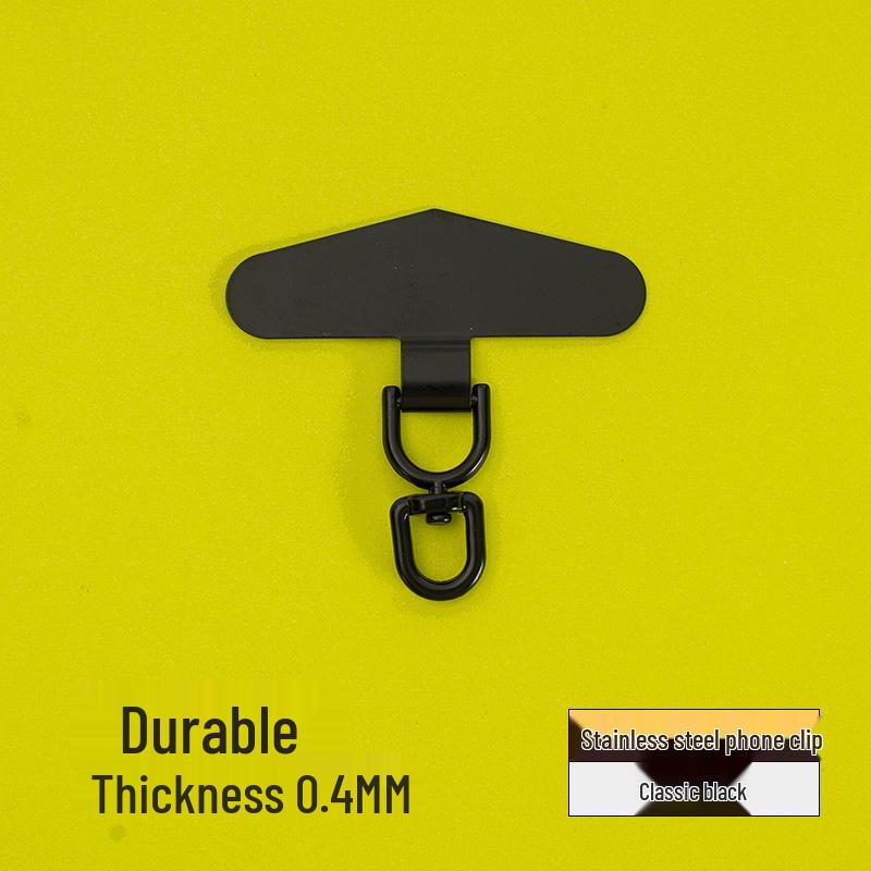 

360° Rotating Lanyard Clip with Metal Back for Phone Case