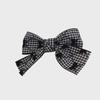 Korean Black Fabric Flower Bow Hairpin for Girls - Autumn/Winter