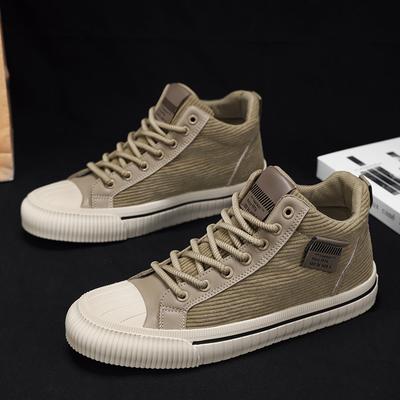 2025 Men's Canvas Shoes Outdoor Fashion Skateboard Shoes for Men Comfor Non-Slip Casual Sneakers Breathable Men Walking Shoes