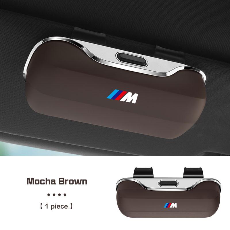 For BMW 1 2 3 4 5 6 7 Series X1 X2X3X4 X5 X6 X7 F48 E70 E90 E60 G30 G20 I7 Press Switch Car Glasses Box Sun Visor Glasses Holder
