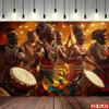 2D Flat Design 1-piece African-themed Banner Suitable for Home Decoration Cultural Events and Birthdays