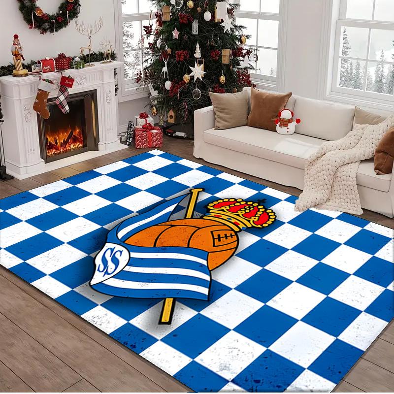 1PC rug Crown And Soccer Ball Sociedad Carpet, Chair Rug,Area Rug for Office Bedroom living rooms bedroom, Doormat decor Christmas fan gifts