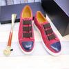 Casual Leather Shoes Large Size Shoes Men'S Leather Breathable Flat Comfortable Board Shoes Elastic Band Men'S Leather Shoes