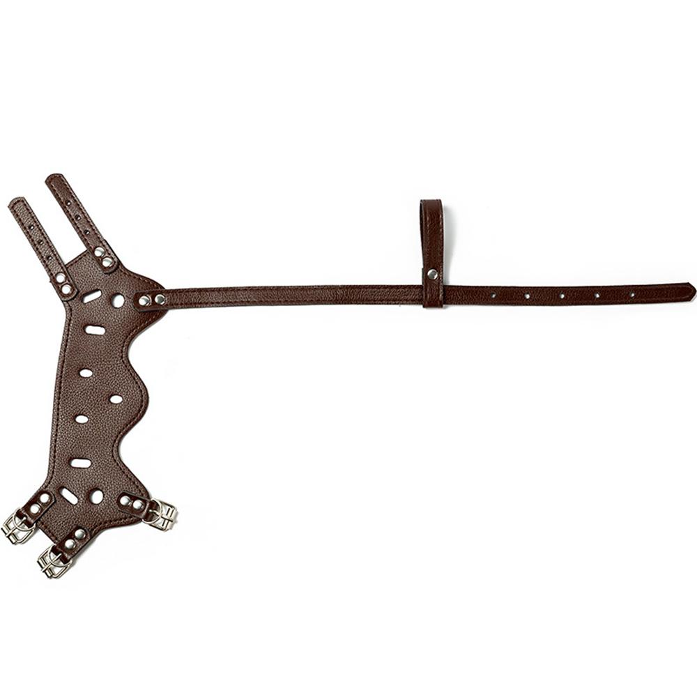 Adjustable Leather Dog Muzzle Anti Bark Bite Chew Dog Training Products for Small Medium Large Dogs Pet Accessories