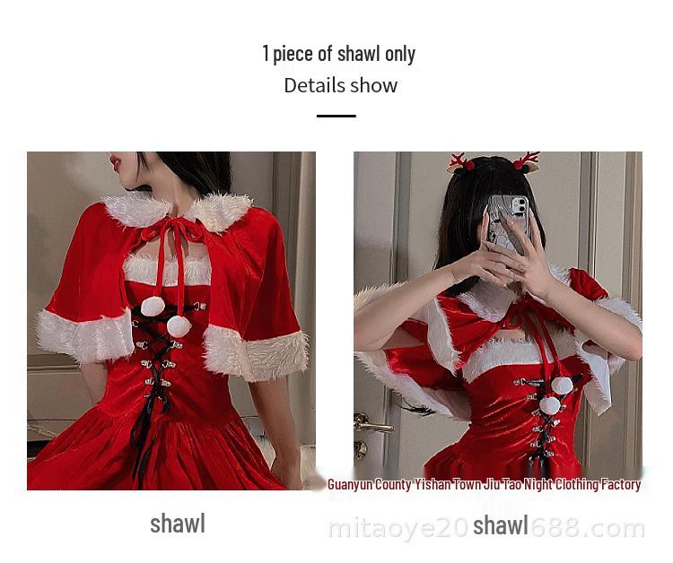 Red Christmas Bunny Cosplay Lingerie for Influencers & Streamers