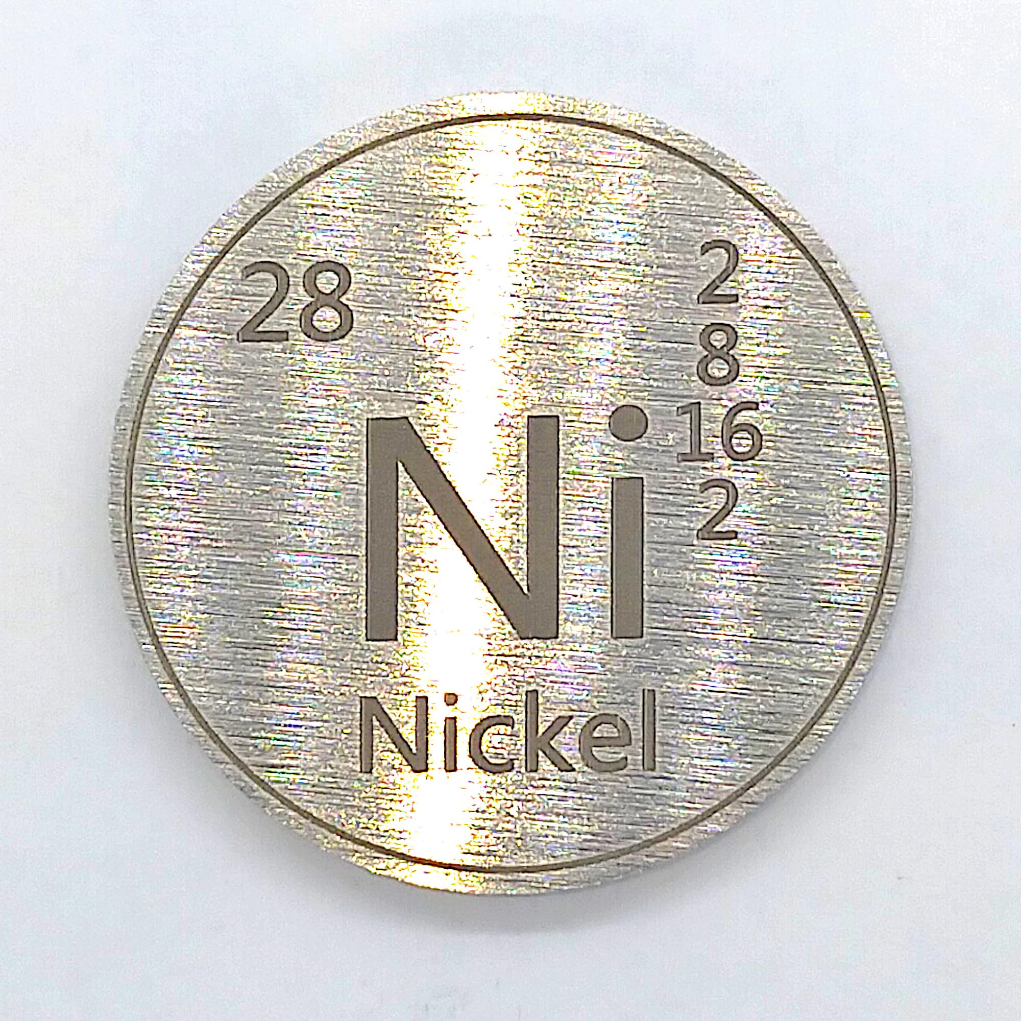 

Elemental Nickel 1 5 sample (Ni) (coin, inch, pieces)