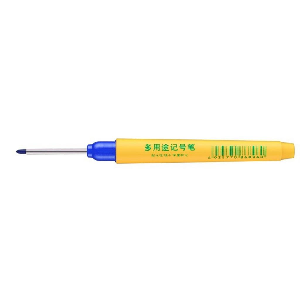 Deep Hole Marker Pen 33mm Deep Reach Marker Oil-Based Carpenter Marker Waterproof Marking Pen for Home Decoration