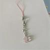 Cute Crystal Clovers Charm Phone Chain Elegant Crystal Four Leaf Clovers Phone Strap Accessory Versatile Phone Lanyard