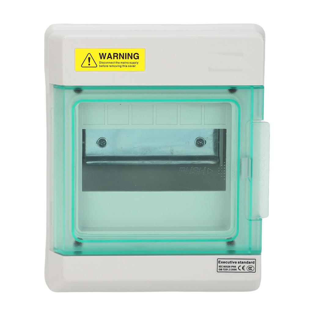 6 Way Distribution Box IP66 Water Proof DIN Rail Outdoor Circuit Breaker Enclosure Power Junction Box