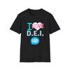 I Love D.E.I. Unisex Softstyle T-and Kids Tshirt, Inclusive Tee, Diversity Celebration and Kids Tshirt, Gift for Activists, Casual Wear, Pride Apparel