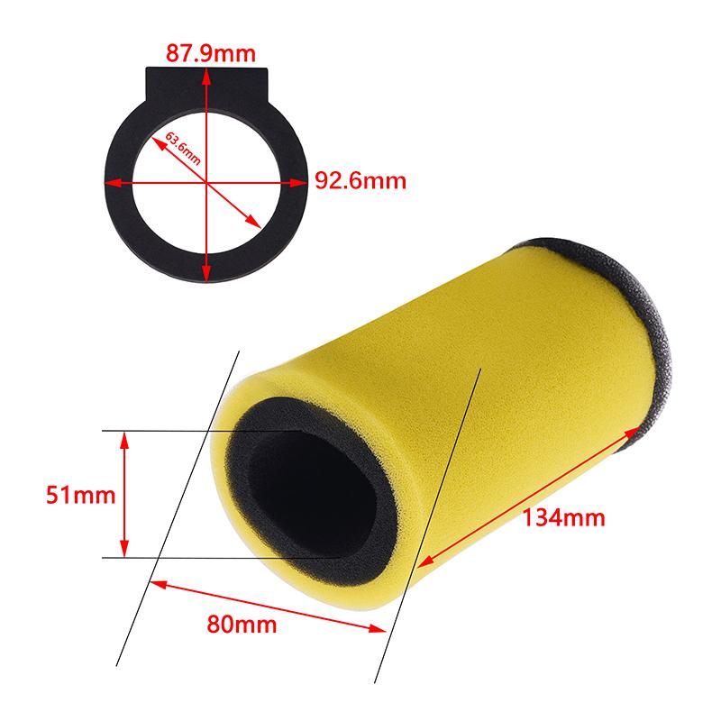 Road Passion Motorrad Luftfilter für Yamaha Big Bear 350 YF400M-FW YFB250 YFM350 YFM400FW 1YW-14451-00-00 1YW-14451-01