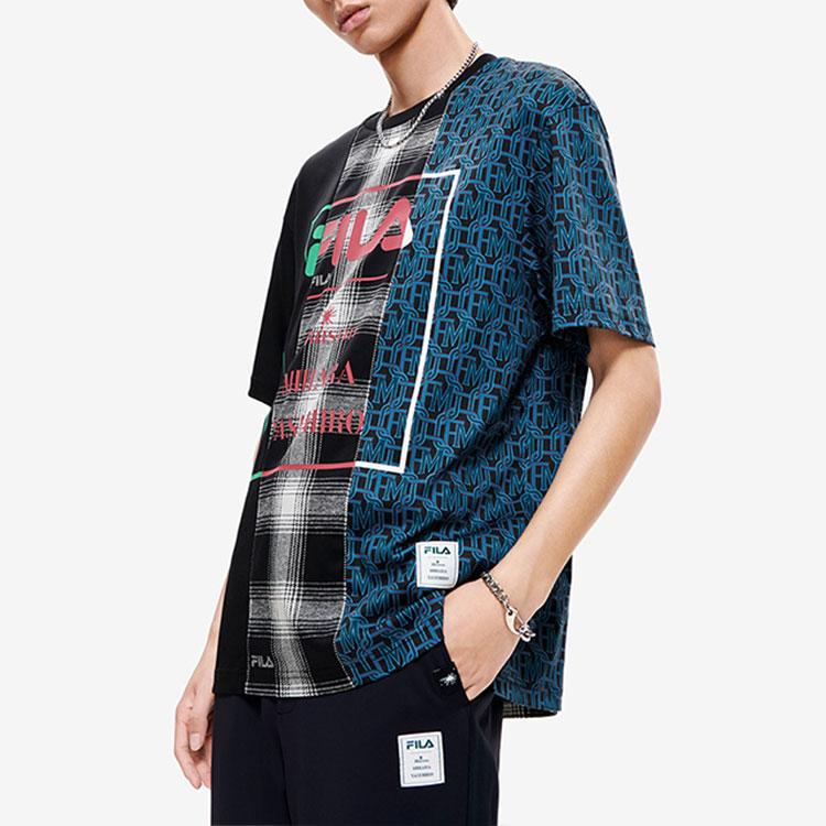 New FILA MIHARA YASUHIRO Collaboration Collection T Shirt Men's Jet Black F11M223104F-BK