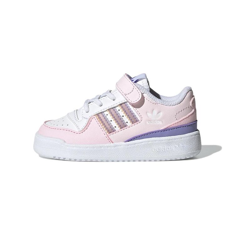 Adidas Originals Forum Low El Casual Low Top Walking Shoes Baby Shoes Pink White GY8200