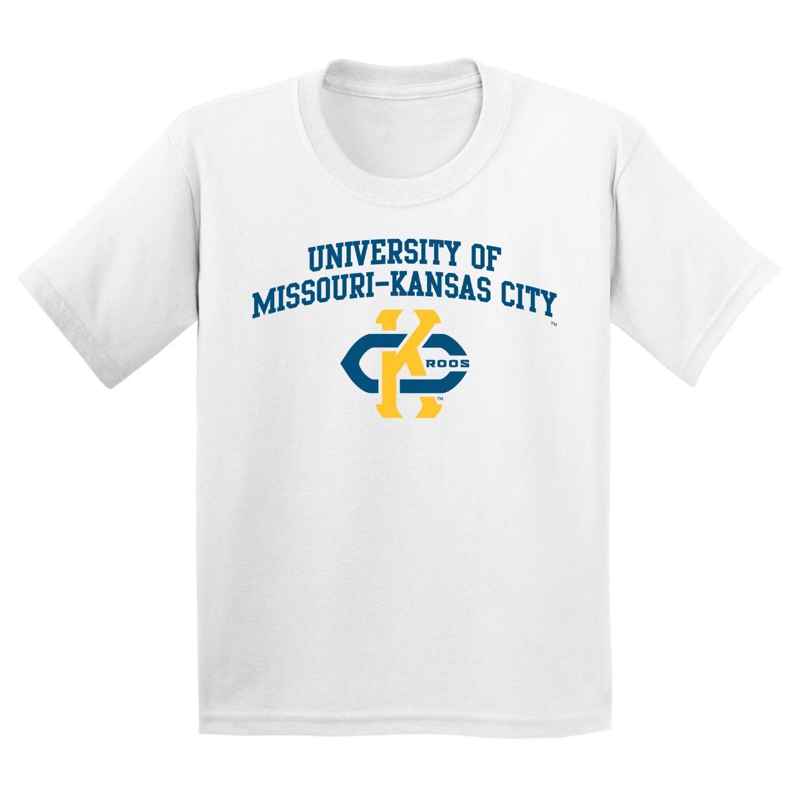 Missouri-Kansas City Kangaroos Arch Logo Youth T-Shirt - White 4XL