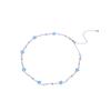 New Light Luxury Zircon Niche Sea Blue Star Necklace Dopamine Collarbone Chain High-end Neck Chain Fashion Accessories 2026